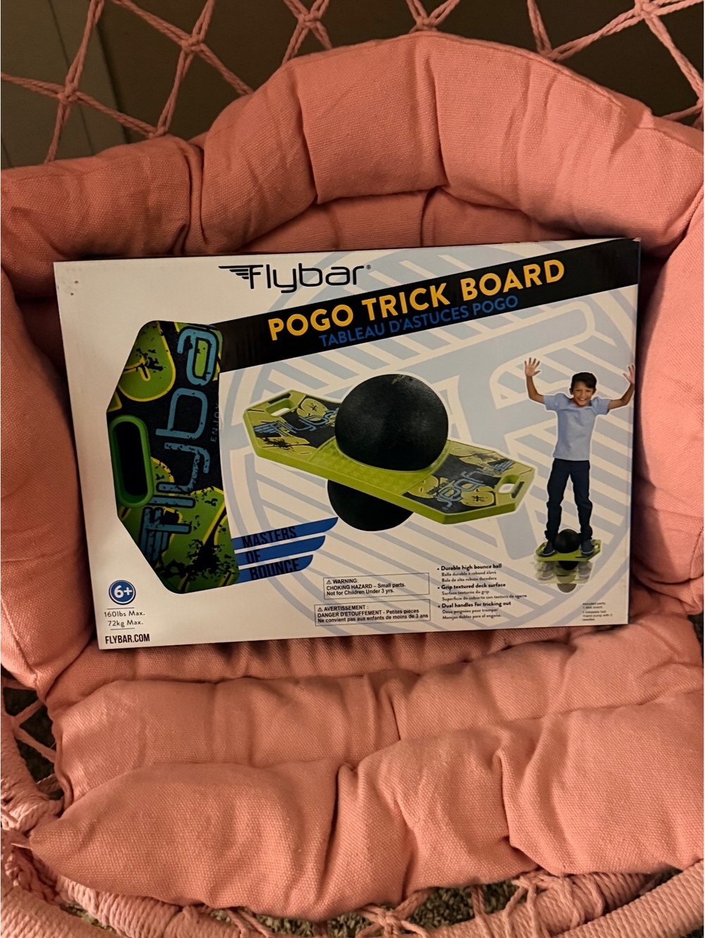 Flybar Pogo Trick Board with Bounce Ball and Hand Pump
